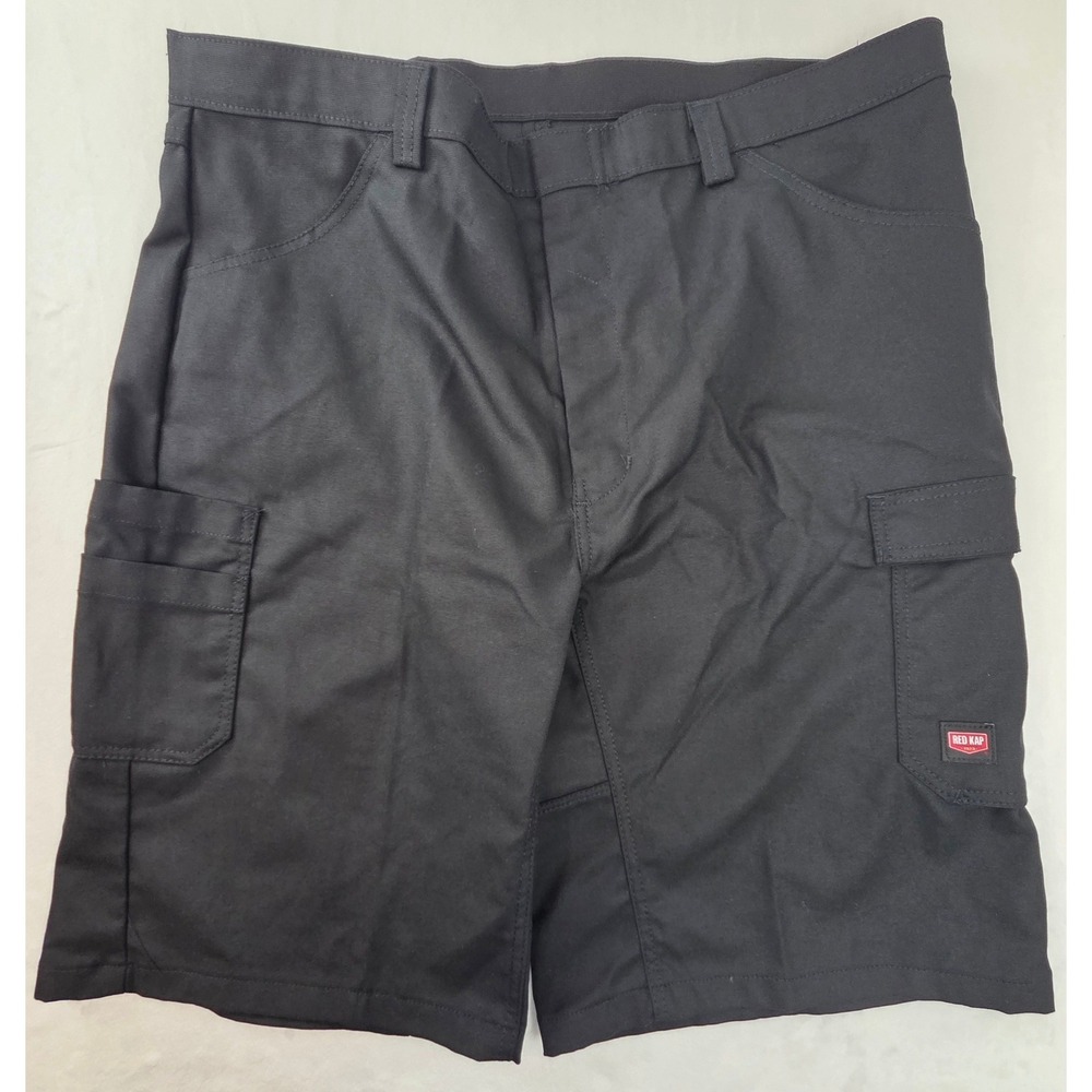 Red‎ Kap Cargo Shorts Men 42 Black Excellent Performance Shop Short PT4ABK3